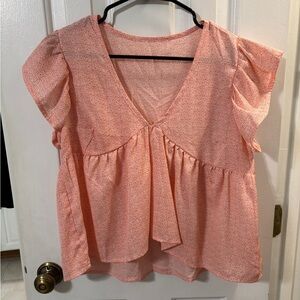 Coral Blouse